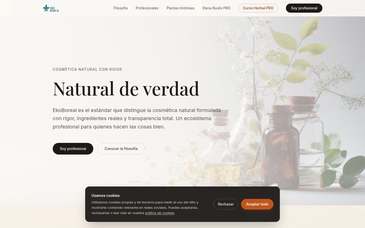 Screenshot of ekoboreal.com