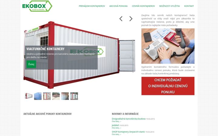 Skärmbild av ekobox.eu