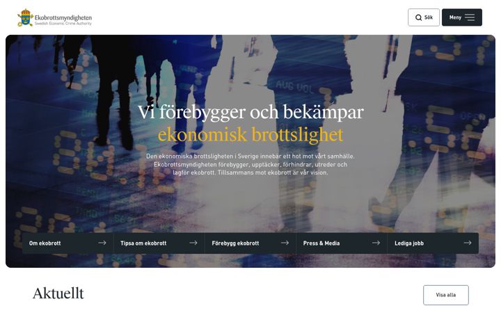 Skjermbilde av ekobrott.se