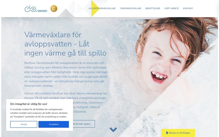 Screenshot of ekobyisakssons.com