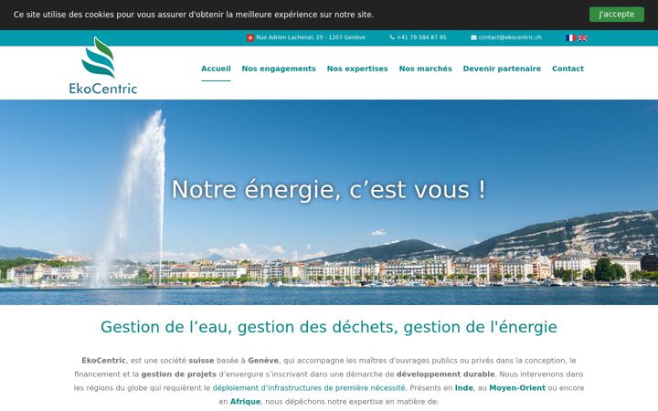 Screenshot von ekocentric.ch