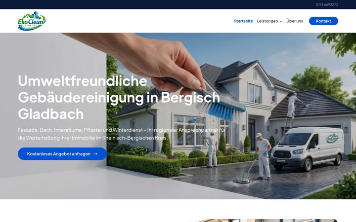 Screenshot van ekoclean-nrw.de