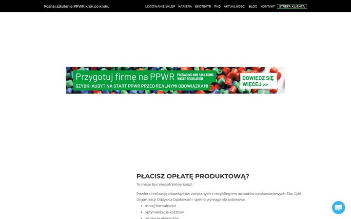 Snímek obrazovky ekocykl.org