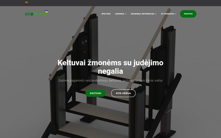 Screenshot ta' ekodarna.lt