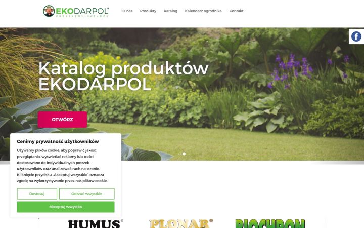 Snímek obrazovky ekodarpol.pl