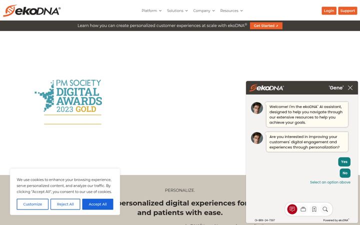 Screenshot of ekodna.com