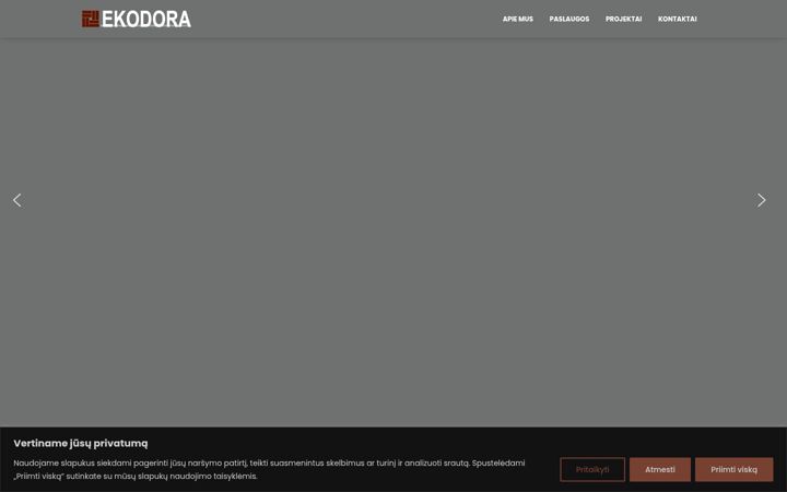Screenshot ta' ekodora.lt