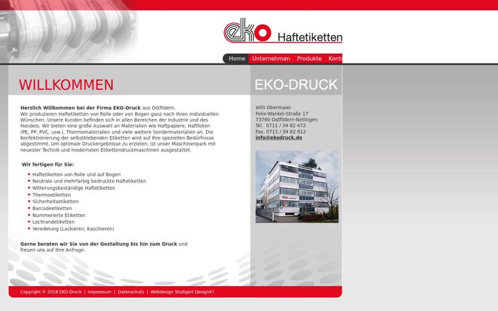 Screenshot van ekodruck.de