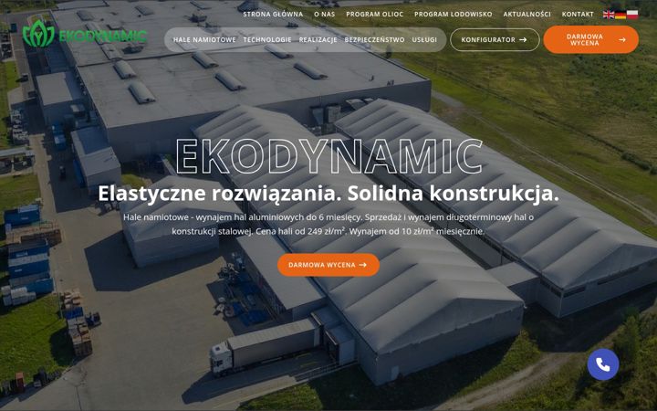 Snímek obrazovky ekodynamic.pl