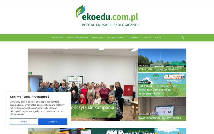 Screenshot of ekoedu.com.pl