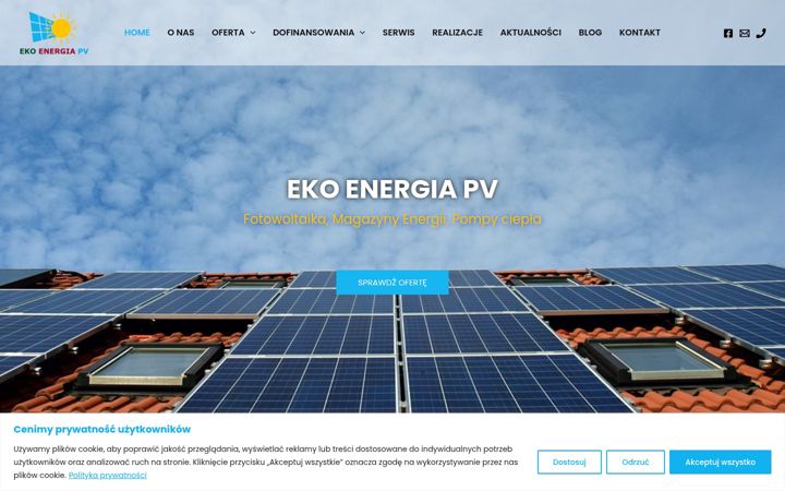Screenshot ta' ekoenergiapv.pl