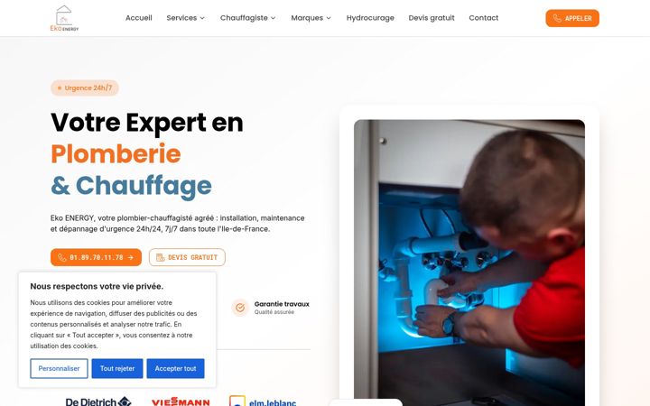 Screenshot stránky ekoenergy-idf.fr