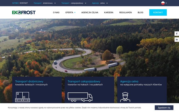 Screenshot of ekofrost.com