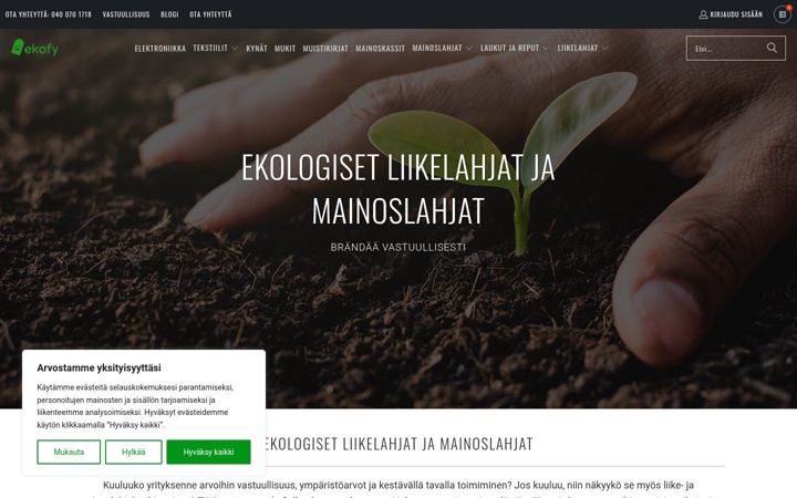 Екранна снимка на ekofy.fi