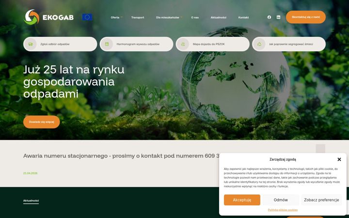 Screenshot of ekogab.pl