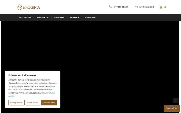 Screenshot ta' ekogiria.lt