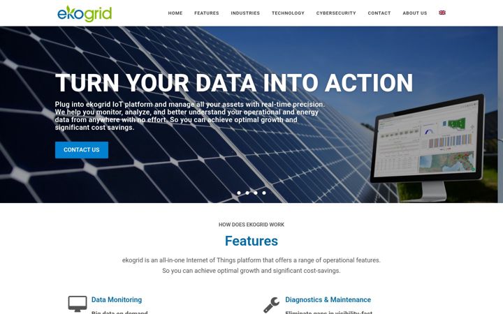 Screenshot of ekogrid.com
