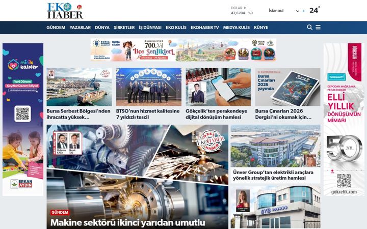 Екранна снимка на ekohaber.com.tr