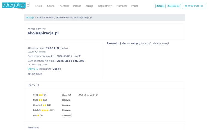 Screenshot of ekoinspiracja.pl