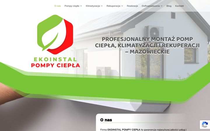 Snímek obrazovky ekoinstal-pompyciepla.pl