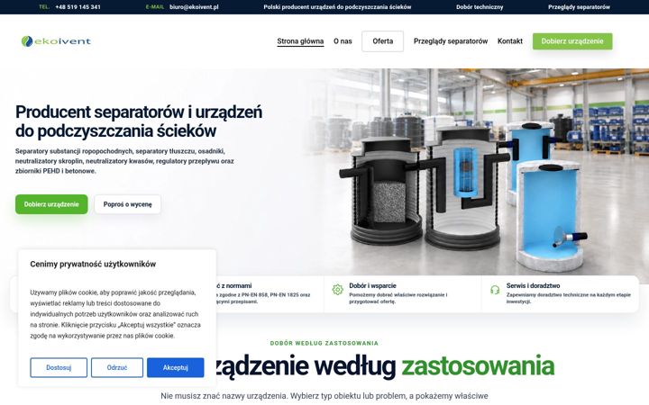 Screenshot of ekoivent.pl
