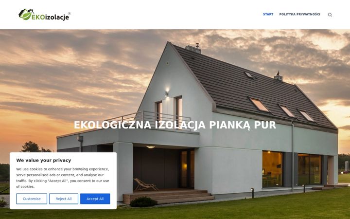 Screenshot ta' ekoizolacje.net