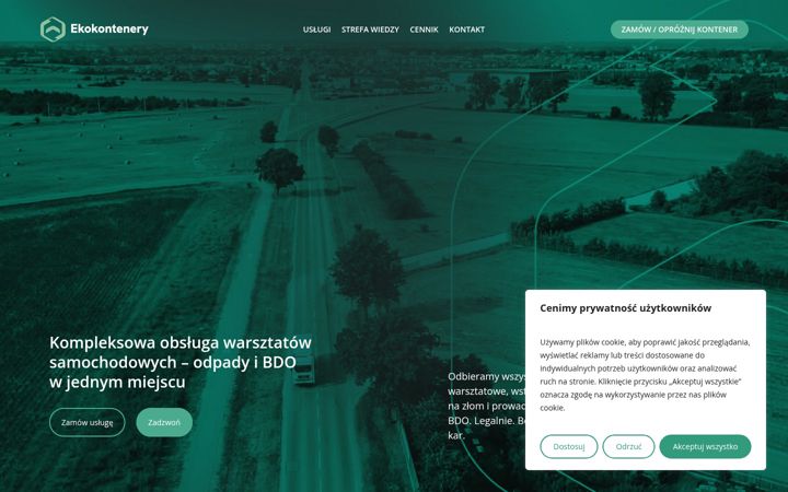 Screenshot of ekokontenery.com