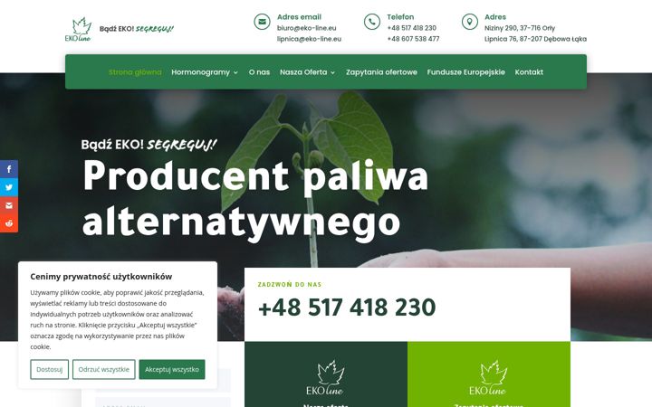 Screenshot ta' ekoline.com.pl