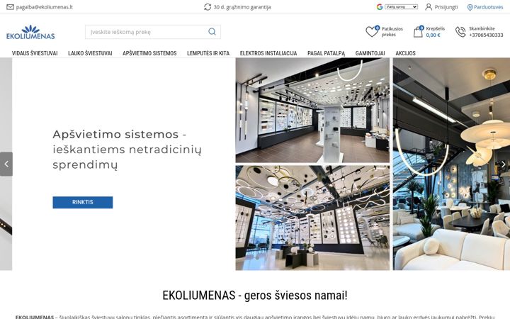 Snímek obrazovky ekoliumenas.lt