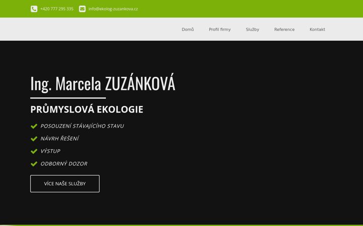 Snímek obrazovky ekolog-zuza.cz