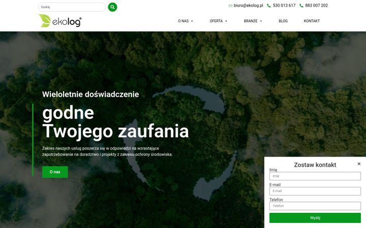 Screenshot ta' ekolog.pl