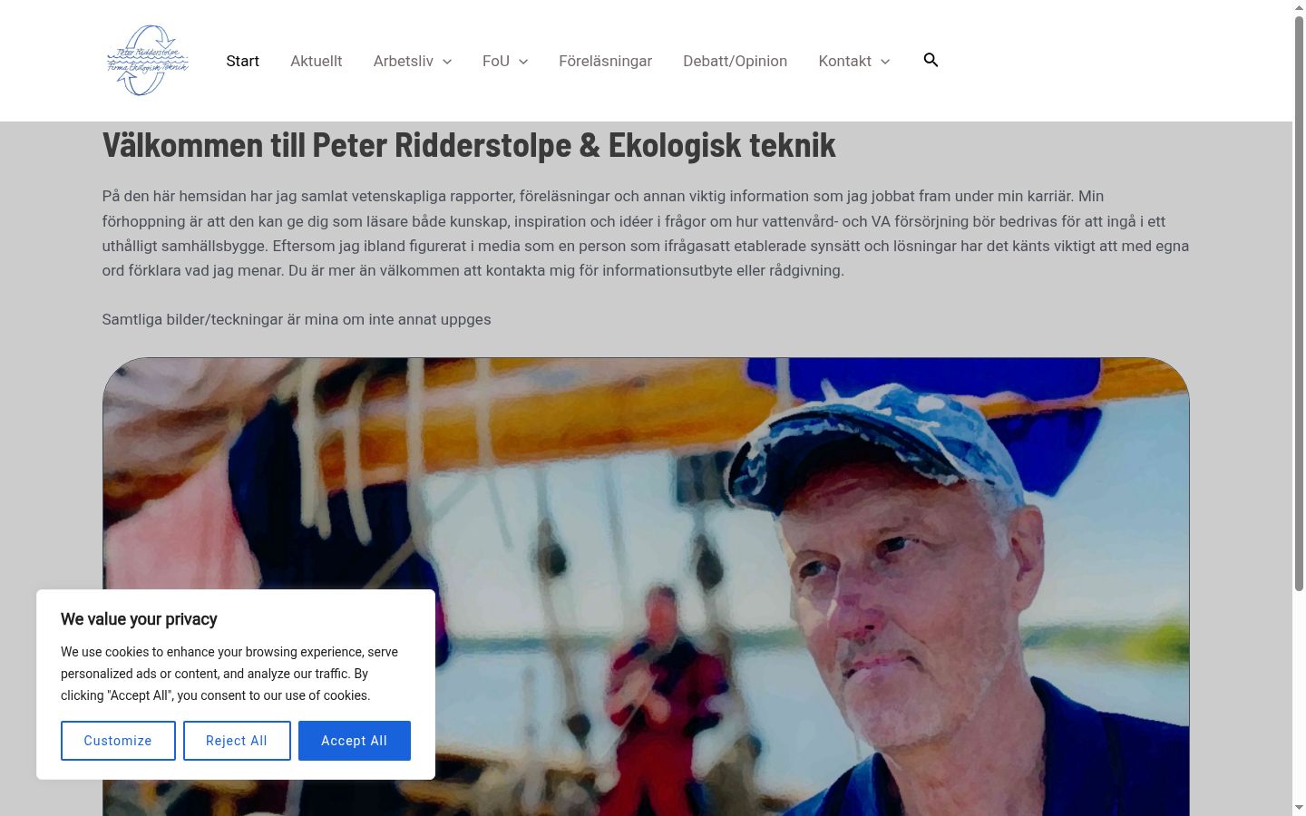 Sutikimo reklamjuostės, rodytos prieš bet kokią sąveiką, ekrano kopija
