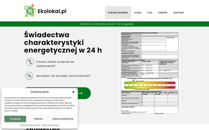 Screenshot of ekolokal.pl