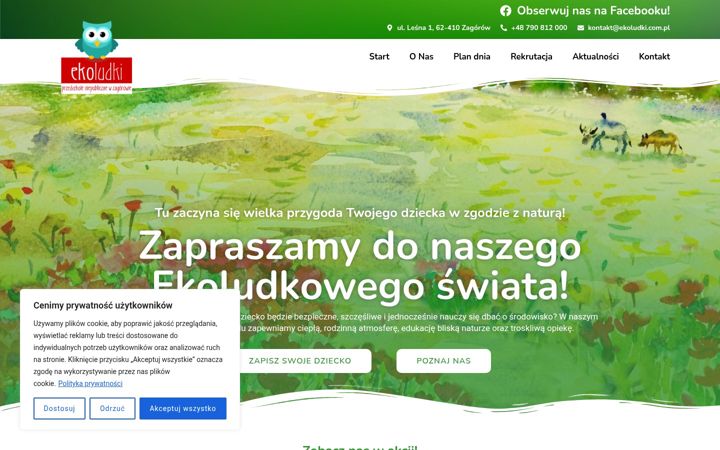 Screenshot ta' ekoludki.com.pl