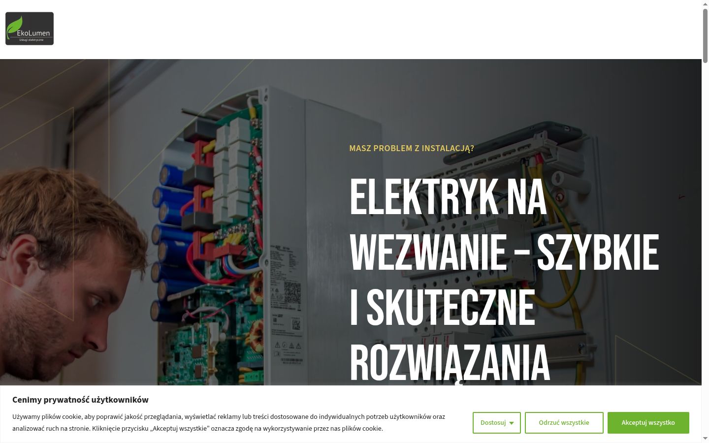 Screenshot des Einwilligungsbanners vor jeglicher Interaktion