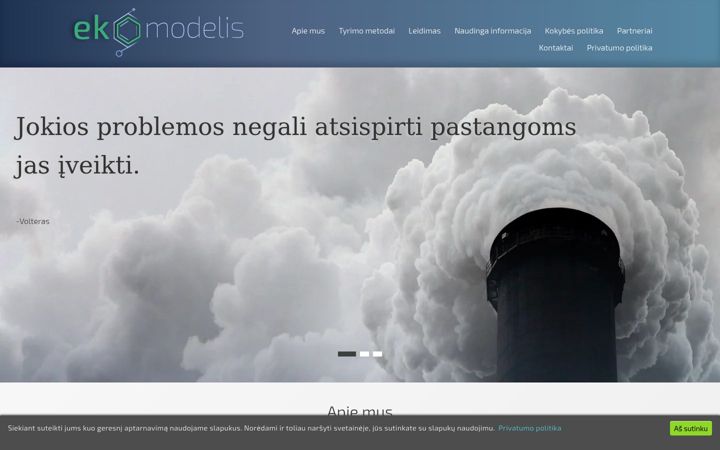 Snímek obrazovky ekomodelis.lt