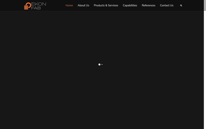Screenshot of ekonfab.com
