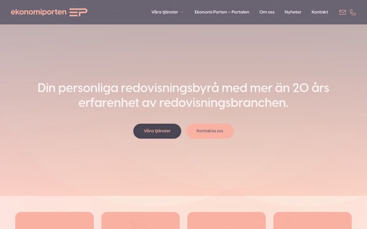 Screenshot stránky ekonomi-porten.se