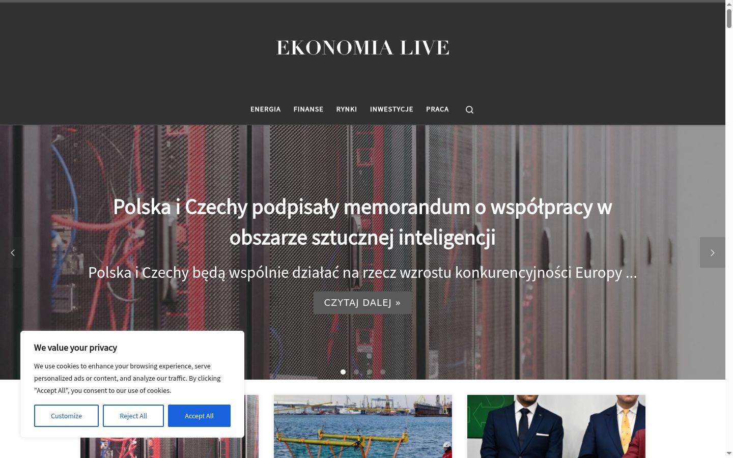 Snímek obrazovky baneru souhlasu zobrazeného před jakoukoli interakcí