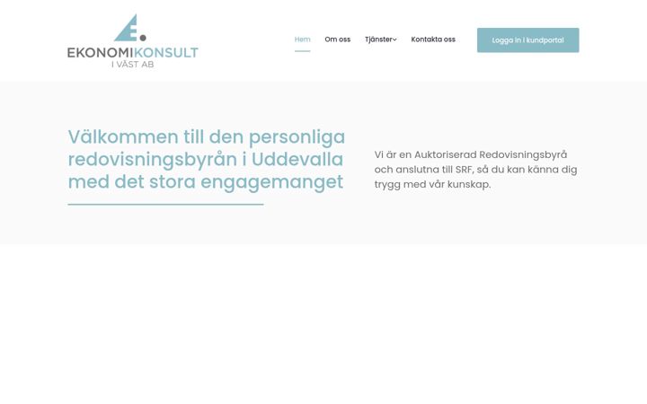 Skjermbilde av ekonomikonsultivast.se