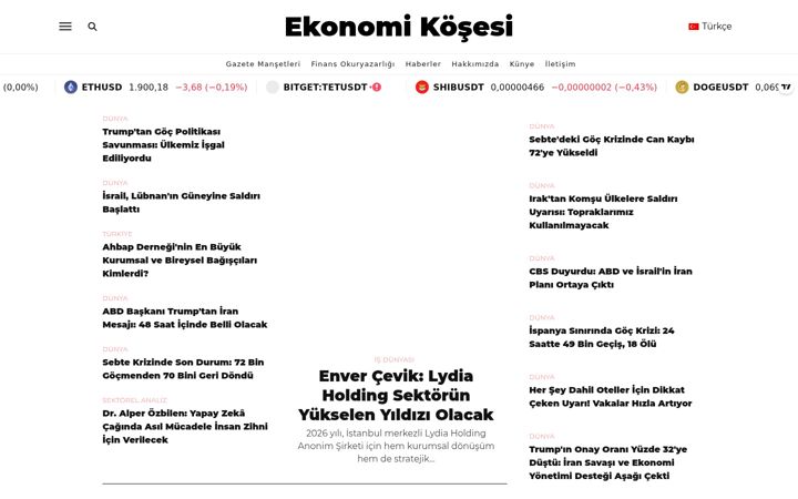 Screenshot of ekonomikosesi.com