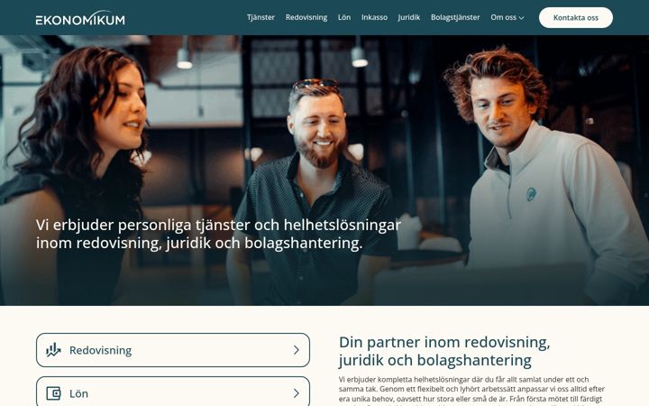 Skjermbilde av ekonomikum.se
