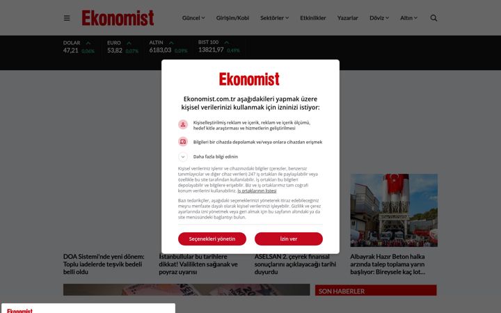 Screenshot of ekonomist.com.tr
