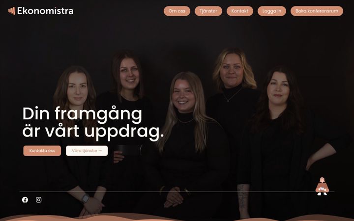 Skjermbilde av ekonomistra.se