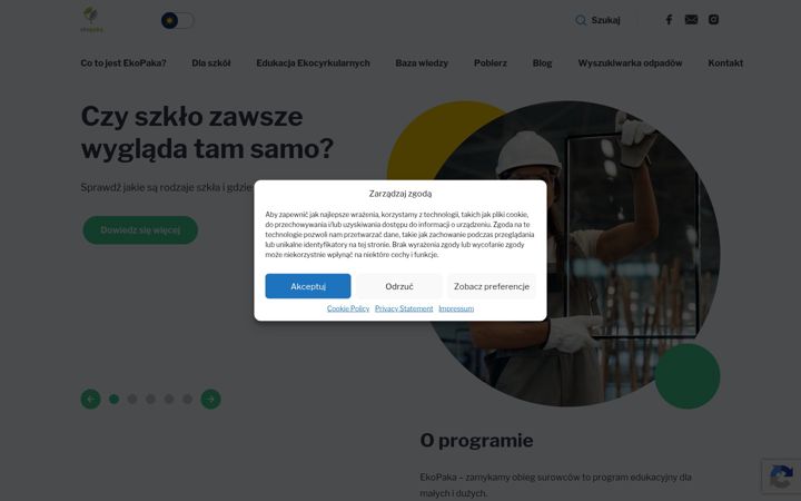 Snímek obrazovky ekopaka.org