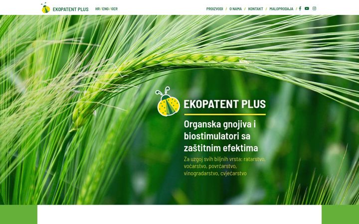 Екранна снимка на ekopatentplus.hr