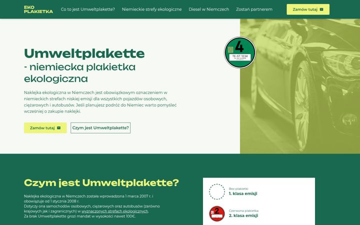 Snímek obrazovky ekoplakietka.pl