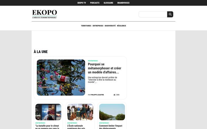 Screenshot stránky ekopo.fr