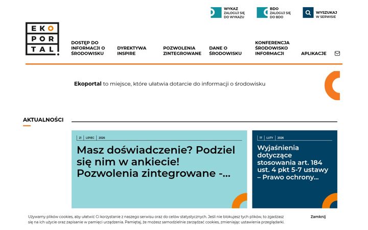 Screenshot of ekoportal.gov.pl