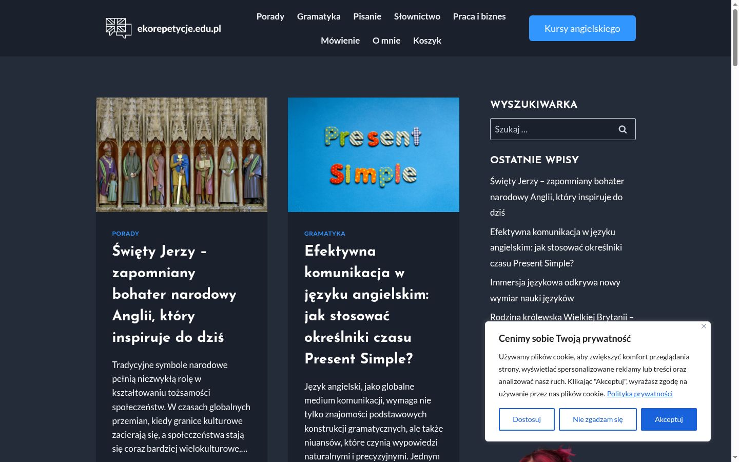 Screenshot tal-banner tal-kunsens muri qabel kwalunkwe interazzjoni